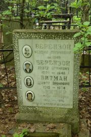 Берензон Нехома Аврумовна, Москва, Востряковское кладбище